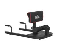 HOMCOM 3-en-1 Profundo Sissy Squat Máquina Equipo de sentadilla Tablero supino Multifuncional Ayuda en Cuclillas para Abdominales Aosom España