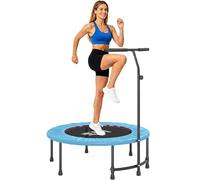 HOMCOM 40" Trampolín Fitness Rebounder con asa Ajustable, Azul