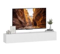 HOMCOM 55" Soporte TV Flotante, hasta 72 Pulgadas, Consola, Blanco