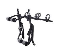 HOMCOM Accesories Portabicicletas para Portón Trasero Plegable con Correas de Seguridad Soporte de 2 Bicicletas hasta 30 kg para la Mayoría Modelos de Coche 75x60x10cm Negro