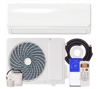 HOMCOM Aire acondicionado mini-split 9000 BTU y bomba de calor, climatizador Inverter con WiFi y kit de instalación