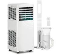 HOMCOM Aire acondicionado portátil 7000 BTU, climatizador portátil 4 en 1, refrigeración, deshumidificador, ventilador, modo noche Aosom España