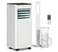 HOMCOM Aire Acondicionado Portátil 9000 BTU 4 en 1 Enfriamiento Deshumidificador Ventilador Temporizador para 28 m² Blanco