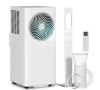 HOMCOM Aire Acondicionado Portátil 9000 BTU Bajo Consumo, Climatizador Portátil 4 en 1 Enfriamiento, Deshumidificador, Ventilador, Modo Sueño, Temporizador 24H, Pantalla LED, Control Remoto para 33 m²