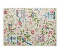 HOMCOM Alfombra de campo, versátil, de poliéster, fácil de cuidar, antideslizante, Multicolor