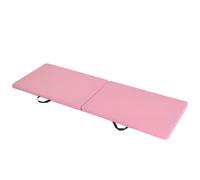 Alfombra de gimnasia yoga pilates fitness plegable portátil gran comodidad 180 x 60 x 5 cm de piel sintética