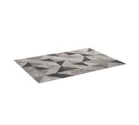 HOMCOM Alfombra de Terciopelo Moderna 230x160cm Diseño Geométrico Antideslizante para Dormitorio Oficina en Gris Aosom España