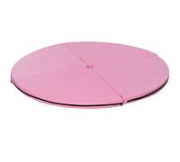 HOMCOM - Alfombra plegable para pole dance mate (150 cm, grosor 5 cm, revestimiento de PVC rosa), color rosa