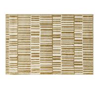 HOMCOM Alfombra Salón 170x120 cm Lavable en Lavadora Pelo Corto Estilo Moderno Tapete para Sala de Estar Dormitorio Crema