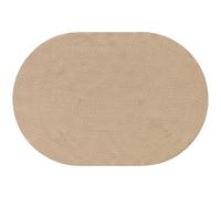 HOMCOM Alfombra Salón 170x120 cm Lavable en Lavadora Tejido a Mano Estilo Rústico Tapete para Sala de Estar Dormitorio Beige