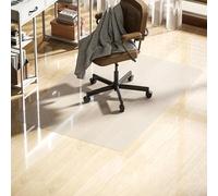 HOMCOM Alfombrilla Protectora para Suelos 100x150 cm Alfombra para Silla de Escritorio para Oficinas para el Hogar Transparente