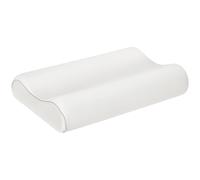 HOMCOM Almohada Cervical de Espuma Viscoelástica de Doble Altura con Funda Removible, 60x40x10/12 cm, Blanco Crema Aosom España