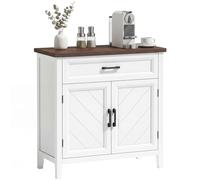 HOMCOM Aparador Buffet Moderno Granja con Almacenamiento, 30", Blanco