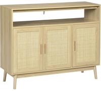 Homcom Aparador de Cocina 120x40x97 cm Madera Natural
