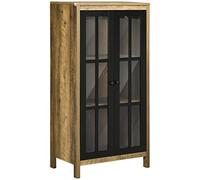 HOMCOM Aparador moderno 2 puertas para salón 60x35x120cm Marrón