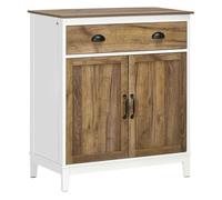 HOMCOM Aparador para Salón Armario de Almacenamiento con Cajón 2 Puertas y Estante Ajustable para Dormitorio Comedor Cocina 78,5x39x89,4 cm Marrón