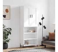 homcom aparadores para Salon Mueble Entrada Muebles salonAparador Alto Madera contrachapada Blanco 69,5x34x180 cm
