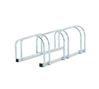 HOMCOM Aparcamiento 3/5/6 Bicicletas Soporte Aparcar Bici Suelo y Pared Garaje Almacenamiento Acero