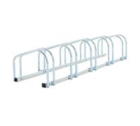 Homcom Aparcamiento Para 5 Bicicletas Soporte Para Aparcar Bicicleta 145x33x27cm