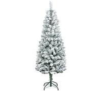 HOMCOM Árbol de Navidad 150 cm 317 Ramas Soporte de Metal Verde
