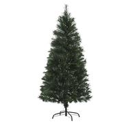 HOMCOM Árbol de Navidad 150 cm Artificial con 219 Agujas de Pino de PVC Ignífugo Base Plegable y Soporte de Acero Decoración Verde Aosom España