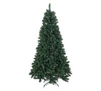 HOMCOM Árbol de Navidad 180 cm Árbol de Navidad Artificial con 760 Ramas de Alambre de Memoria y Base Plegable Árbol de Navideño para Salón Verde