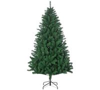 HOMCOM Árbol de Navidad 180cm Artificial Árbol de Pino 1000 Ramas Verde | Decoración Navideña, Soporte Metálico, PVC