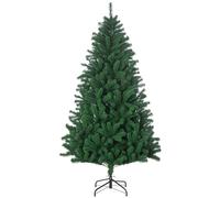 HOMCOM Árbol de Navidad 180cm Artificial Árboles Decoración Navideña con 1492 Ramas Soporte Metal Aosom España