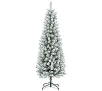 HOMCOM Árbol de Navidad 183 cm 479 Ramas Soporte de Metal Verde
