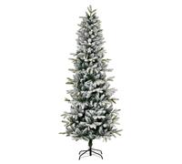 HOMCOM Arbol de Navidad 210 cm Artificial con 784 Puntas Ignifugas y Soporte de Acero Decoracion Navideña para Interiores 95x210 cm Verde y