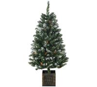 Árbol De Navidad Artificial De Plástico Acero Homcom Ø70x120cm Verde