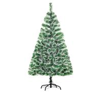 HOMCOM Árbol de Navidad Artificial 150 cm con 416 Ramas Hojas de PET y Soporte de Metal Decoración Navideña Ø75x150 cm Verde Aosom España