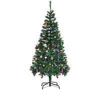 HOMCOM Árbol de Navidad Artificial 150 cm con 420 Ramas Adornos Piñas Decoración Navideña para Interiores Verde Aosom España