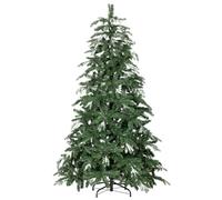 HOMCOM Árbol de Navidad Artificial 150 cm, Efecto Nieve, Soporte de Acero | Árbol de Navidad, Ramas Realistas, Base Plegable, Montaje Rápido, Decoración Navideña para Hogar, Fiesta