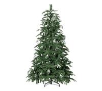 HOMCOM Árbol de Navidad Artificial 180 cm, Ramas Realistas con Efecto Nieve, Árbol de Navidad con Soporte de Acero, Base Plegable, Montaje Rápido, Decoración Navideña para Hogar, Fiesta