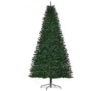 HOMCOM - Árbol de Navidad Artificial (240 cm, 1499 Ramas Espinas, imitación Nordmann, Gran realismo, Color Verde