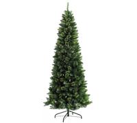HOMCOM Árbol de Navidad Artificial de 180 cm con 618 Ramas Agujas de Pino y Base de Acero Ø70x180 cm Verde Aosom España
