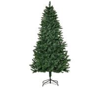 HOMCOM Árbol de Navidad Artificial 210 cm Ignífugo 1064 Ramas Verde