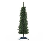 HOMCOM Árbol de Navidad Estrecho 150 cm, 294 Ramas, Fácil Montaje, Verde
