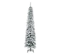 HOMCOM Árbol de Navidad Artificial 210 cm con Efecto Nevado con 490 Ramas Decoración Navideña para Interiores Verde Aosom España