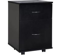 Homcom Archivador con ruedas 41x39x58cm negro