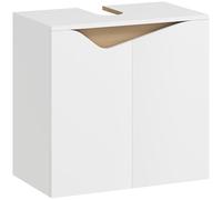 HOMCOM Armario bajo lavabo puertas suaves 60 x 35 x 57,9 cm Blanco