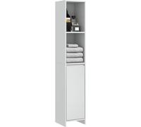 Homcom Armario de baño 30x30x160 cm blanco