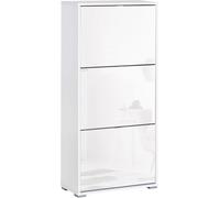 HOMCOM Armario de Zapatos Moderno para Pasillo con 6 Estantes de Almacenaje Espacio de Exhibición 60x26x124cm Blanco Aosom España