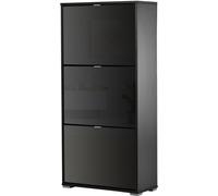 Homcom Armario de zapatos 60x26cx124 cm negro