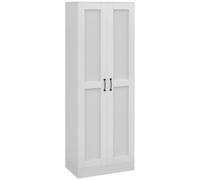 HOMCOM Armario despensa 69" con Almacenamiento, Cocina, Blanco | Puertas con cierre suave, estantes ajustables