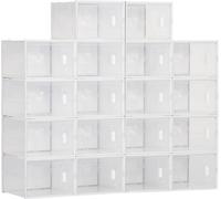 Homcom Armario modular 28x36x21 cm 18 unidad transparente