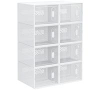 HOMCOM Armario Modular de Plástico con 8 Cubos Puertas Magnéticas 25x35x19 cm