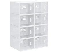 HOMCOM Armario Modular de Plástico Talla de 43 25x35x19 cm Transparente