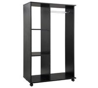 HOMCOM - Armario para Armario de Almacenamiento, Color Negro | Vestidor de paneles de partículas